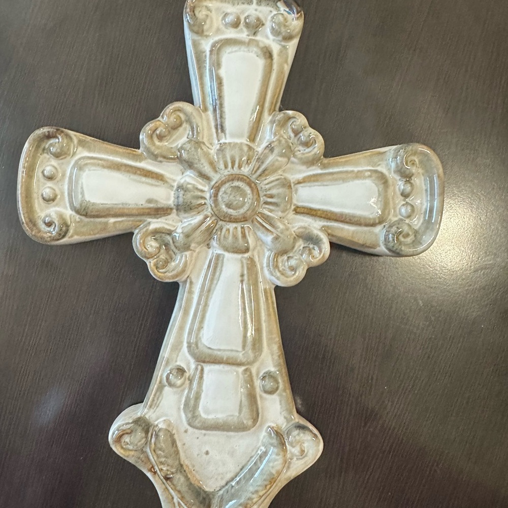 Decorative Wall Hanging Ceramic Cross